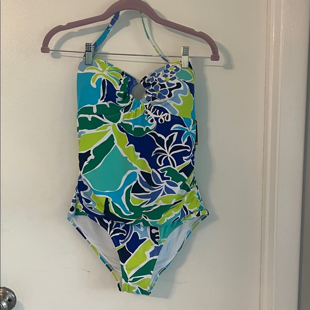 Nautica Swim One Piece - Blue and Green